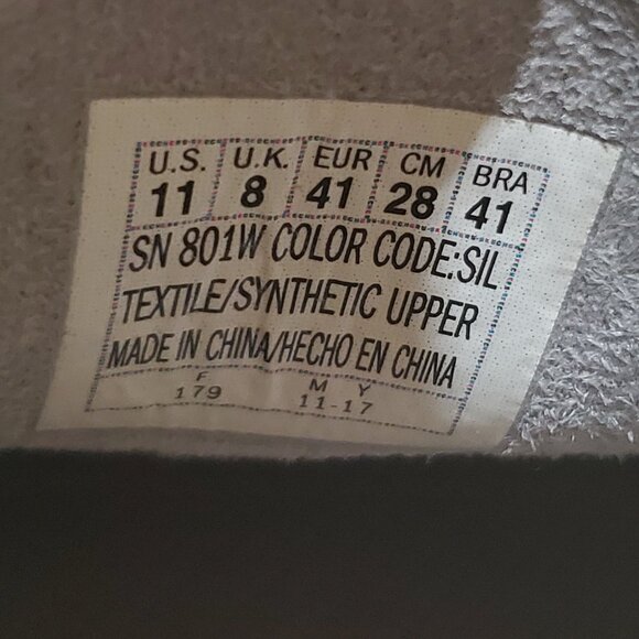 Skechers Street Women’s Sz 11 Silver Rhinestones Pearls Slip On Sneakers (801W) - Picture 8 of 8